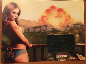 Tin Sign Vintage Fallout Girl Butch - Picture 1 of 1