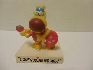 Vintage  1989 GRIMMY Mother Goose & Grimm Guitar Rock Dog Cake Topper PVC - Picture 1 of 9