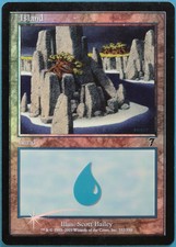 Island (332) FOIL 7th Edition HEAVILY PLD Basic Land CARD (211901) ABUGames