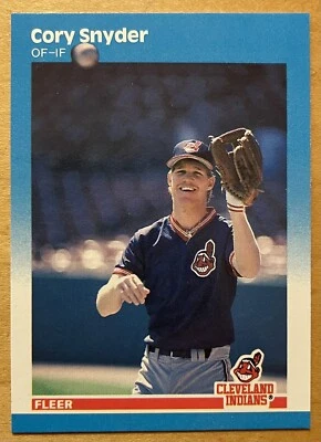 Cory Snyder Rookie 1987 Fleer Glossy #260 Cleveland Indians Star Mint Rare - Image 1 of 2
