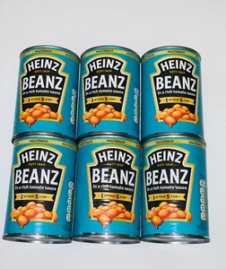 Heinz Baked Beanz Rich Tomato Sauce, Low Fat, Gluten Free Net. 14.6 Oz (6 Packs) - Picture 1 of 2