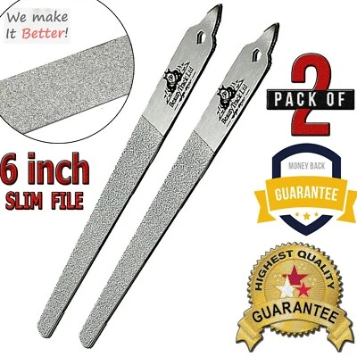 BEAUTYTRACK Set di due pedicure pedicure diamante file deb in acciaio inox tedesco 6" dita