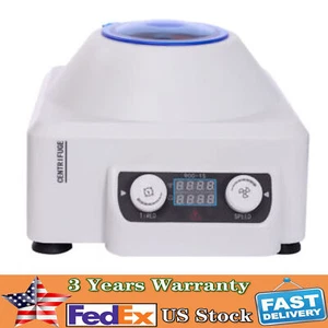 Lab Benchtop Serum Plasma Centrifuge Machine 4000rpm 6x15ml Tube Digital Display - Picture 1 of 12