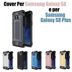 custodia cover case Per Samsung Galaxy S8 e Per Samsung Galaxy S8 Plus TPU + PC - Foto 1 di 10
