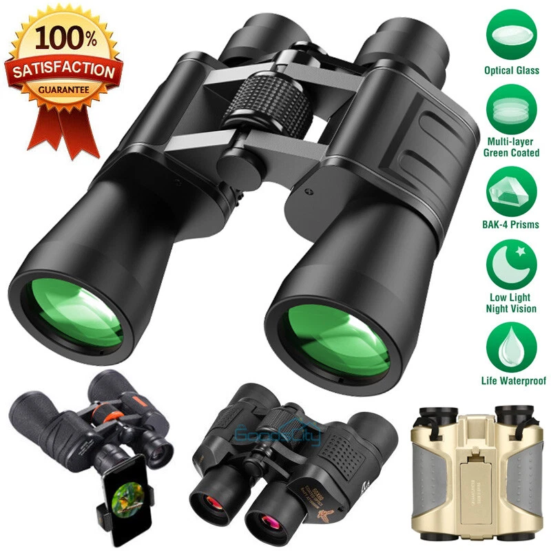 180x100 60x60 Day&Night Military Army Zoom Binoculars Telescope Hunting Camping - Image 1 of 4