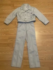 VTG Billy The Kid Jeans And Button Jacket Set Size 6-7 - Picture 1 of 11
