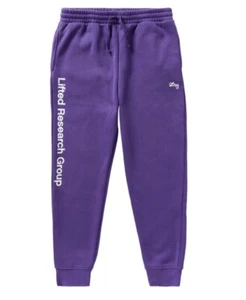 LRG Men's Stacked Logo Black Jogger Sweatpants Athletic Pants MSRP $40 - Picture 1 of 3