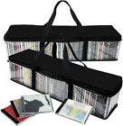 CD Storage Organizer - Classic Set of 2 Storage Bags With Room For 50 CDs Each