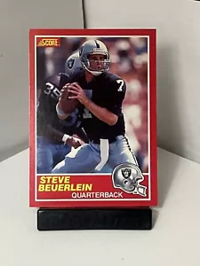 Steve Beuerlein Rookie 1989 Score Football Los Angeles Raiders #200 reduziert - Bild 1 von 2