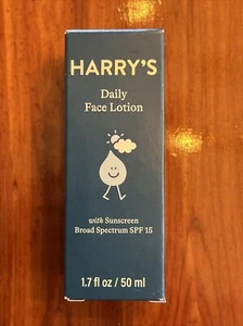 Harry's Face Lotion Moisturizer 1.7oz/50ml Broad Spectrum SPF15 Hydration 02/25 - Picture 1 of 4