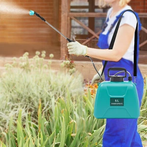 Battery Power Electric Weed Sprayer Rechargeable Backpack Farm Garden Pump Spray - Picture 1 of 23