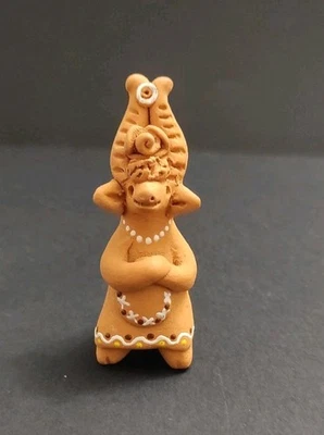 Silbato musical de cabra de cerámica hecho a mano ocarina  Foto 1 de 4