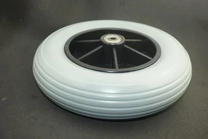 8" X 2" 200X50 Caster Solid Rubber Front Rear Caster Tires Wheels Assembly New - Picture 1 of 8