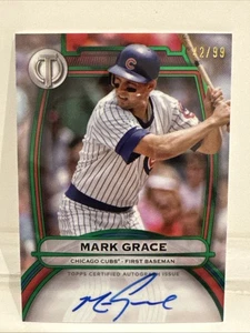 2025 Topps Tribute Mark Grace Auto #/99 Cubs On-Card Autograph TA-MG - Picture 1 of 2