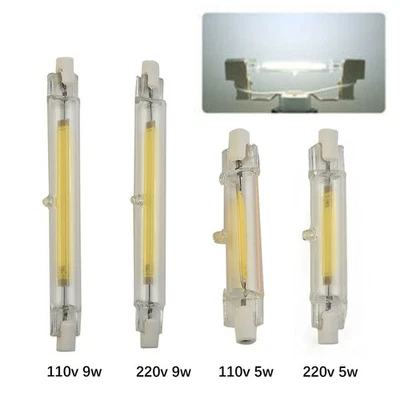 Dimmable COB R7s LED Glass Tube 5W 78mm for Energy saving Lighting 110V - Image 1 of 4