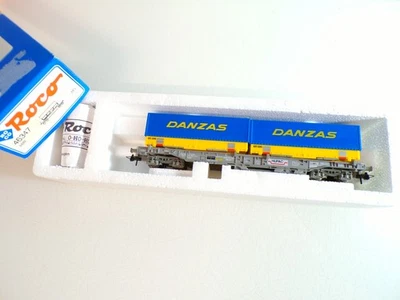 Roco H0 46347 AC Containertragwagen Wechselbrücken DANZAS der SBB in OVP BH1273 - Bild 1 von 2