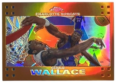 Topps 2007 cromo naranja refractor #60 Gerald Wallace Charlotte Bobcats/199 Foto 1 de 2