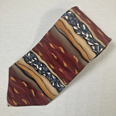 Corbata Jos A Bank Tie Vitamina K Bajo Microscopio Rojo Novedad Ciencia 57" x 4” Foto 1 de 4