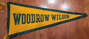 Vintage 1940's Woodrow Wilson High School in South Bend, Indiana Felt Pennant - Picture 1 of 3