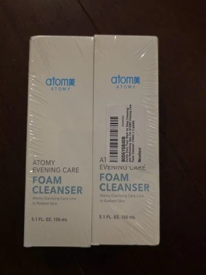 Limpiador de espuma para el cuidado de la piel de noche 2PKS ATOMY 150 ml nuevo importación coreana Foto 1 de 4