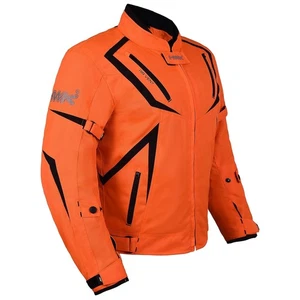 Neu mit Etikett HWK Spartan ST-1 neonorange Motorradjacke Herren L - Bild 1 von 15