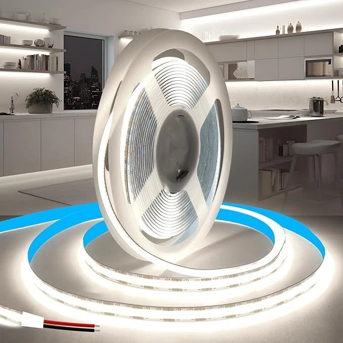 BRIGHTEX COB LED Strip Light 220V Flexible Cuttable Warm Cool White Indoor Outdoor