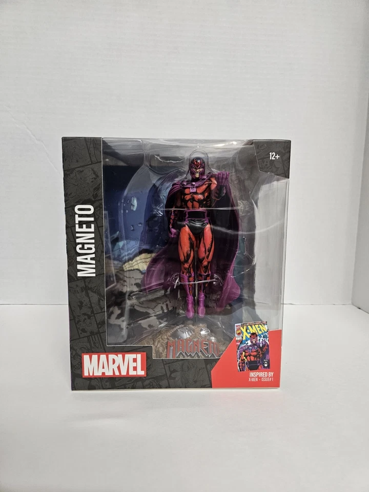 McFarlane - Marvel X-Men Edição # 1 - Magneto Estátua Escala 1:10 +Cena **Estoque - Imagem 1 de 4