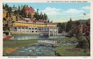 Troutdale Hotel Bear Creek Canyon Denver Mountain Parks Colorado 1930s postcard - Picture 1 of 2