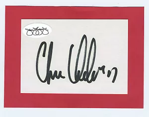 Chris Chelios Cut Index Card Autograph JSA Auto - Picture 1 of 1