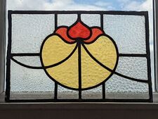 Simple Elegant 1930's Stained Glass Panel