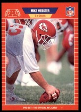 1989 Pro Set. Mike Webster Football Cards #459