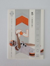 TIM COUCH JERSEY PATCH 2002 UPPER DECK HONOR ROLL UP AND COMING#UC-TC BROWNS SP