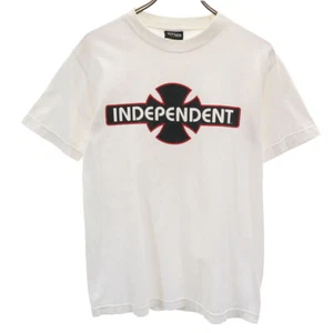 NHS 90s Old Independent Short sleeve Iron Cross Logo T-shirt INDEPENDENT Men's - Picture 1 of 9