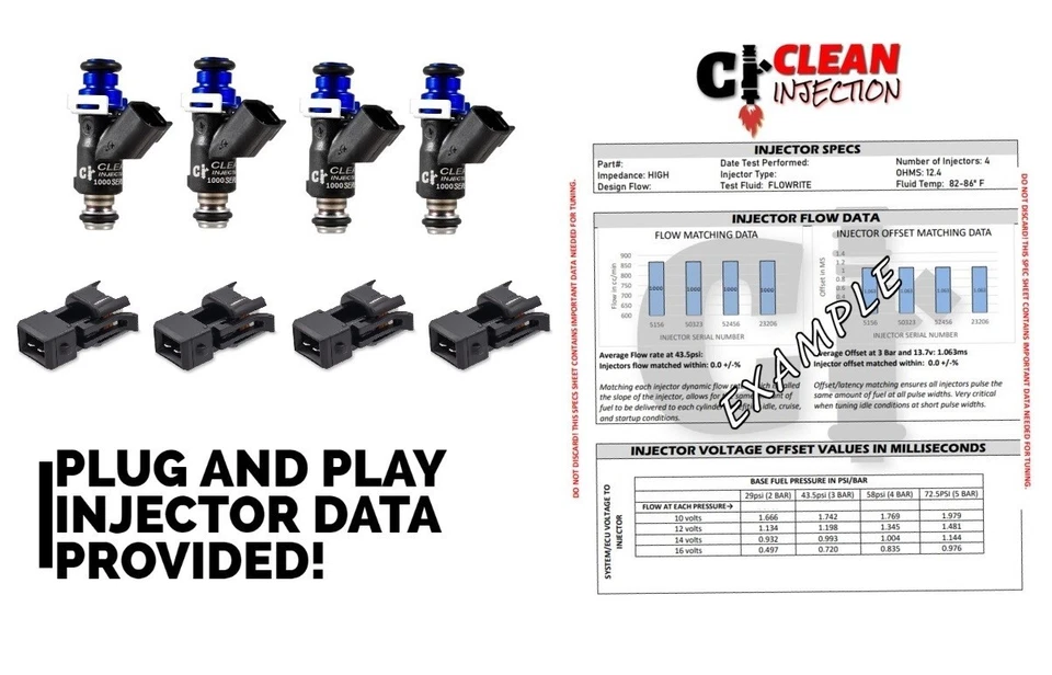 Inyectores de combustible 1100cc para 1.8T Audi A4 TT VW Golf Jetta Passat Beetle A4 TT GTI Foto 1 de 1