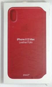 Genuine Apple - iPhone XS Max Leather Folio - (PRODUCT)RED