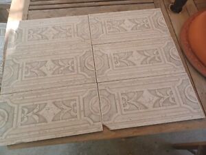 Set of 6 Decorative Tiles 13 × 6 1/2 inches Made In ITALY 