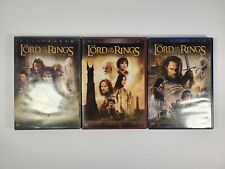 Lot Of 3 Lord Of The Rings Fellowship Two Towers and Return Of The King DVD 