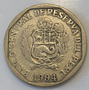 Peru - 1994 -One Un Nuevo Sol - South American Coin - Picture 1 of 2