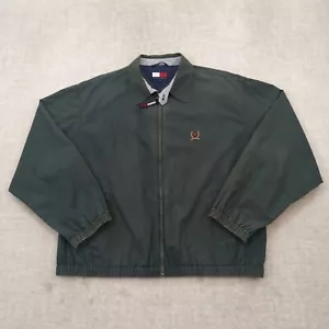 Vintage Tommy Hilfiger Harrington Jacket Mens XL Crest Logo Flag Bomber 90s Y2K - Picture 1 of 13