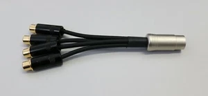 DIN 5 male to 4x RCA / Chinch female audio cord / adapter - Picture 1 of 3