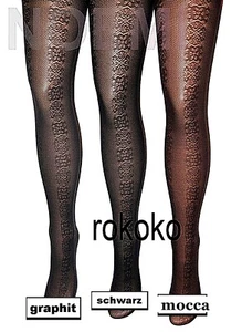 FRÜHLING Feinstrumpfhose "ROKOKO" TOP Fantasy-Kollektion Braun S-M - Picture 1 of 1