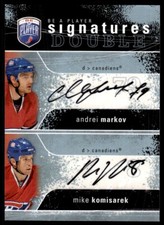 2007-08 Upper Deck Be a Player Signatures Duals Andrei Markov/Mike Komisarek