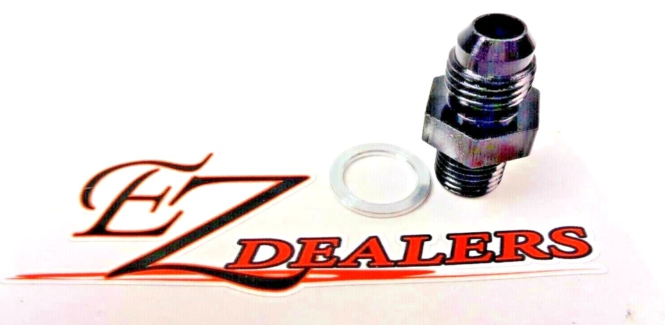 FRA-481670-BL Fragola -6 AN 公头至 1/4 NPS 直变速器配件 Blk — 第 1/3 张图片