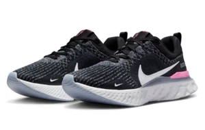 Nike React Infinity Sneaker Men's Running Shoes DZ3014-001 Black Grey Size 8.5 - Picture 1 of 5