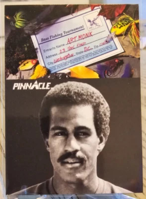 1991 Pinnacle Art Monk #411 Redskins - Image 1 of 2