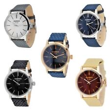 Watch ONLY TIME Hammer Portofino Cash Steel Leather Strap Various Colors
