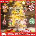 10pcs Key Ring Cute Christmas Xmas Candy Single Sided for Arts Craft Accessories