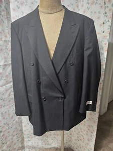 DI MARABELLI, ABRIGO DEPORTIVO HOMBRE NUEVO NEGRO POLI BL DOBLE BOTONADURA, TALLA 54R - Imagen 1 de 12
