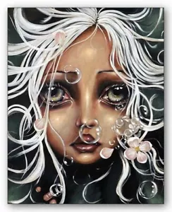 Ninfea STAMPA ARTISTICA di Angelina Wrona immagine dimensioni 12" x 10" - Foto 1 di 1