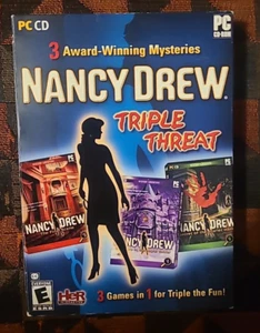 Nancy Drew Triple Threat (PC, 2010) # 4, 5, & 6 With Slipcover & Insert - Picture 1 of 10